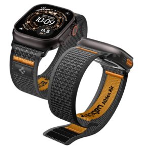 SPIGEN ATHLEX AIR 2 APPLE WATCH 8 / 9 / 10 / 11 / SE / ULTRA (44 / 45 / 46 / 49 MM) ACTIVE BLACK / ORANGE