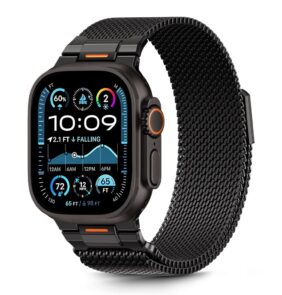TECH-PROTECT MILANO VANGUARD APPLE WATCH 8 / 9 / 10 / 11 / SE / ULTRA (44 / 45 / 46 / 49 MM) BLACK