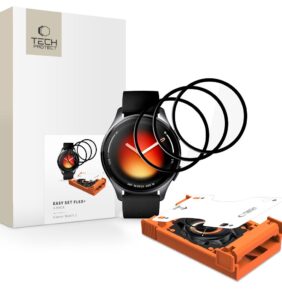 HYBRID GLASS TECH-PROTECT EASY SET FLEX+ 3-PACK XIAOMI WATCH 5 BLACK