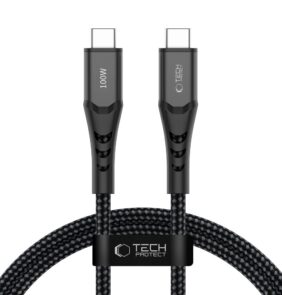 TECH-PROTECT UB11T ULTRABOOST TYPE-C CABLE PD 100W / QC3.0 100CM BLACK