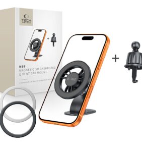 TECH-PROTECT N56 MAGNETIC MAGSAFE 3M DASHBOARD & VENT CAR MOUNT BLACK