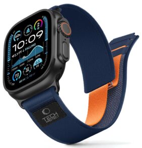 TECH-PROTECT NYLON ELITE APPLE WATCH 8 / 9 / 10 / 11 / SE / ULTRA (44 / 45 / 46 / 49 MM) NAVY/ORANGE