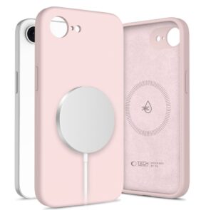 TECH-PROTECT SILICONE MAGSAFE IPHONE 16E / 17E PINK PEARL