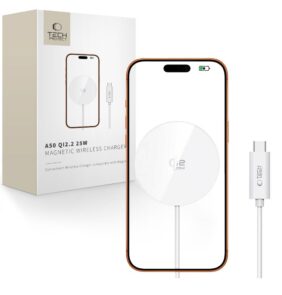 TECH-PROTECT A50 MAGNETIC MAGSAFE WIRELESS CHARGER 25W QI2.2 WHITE