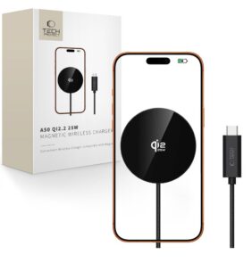 TECH-PROTECT A50 MAGNETIC MAGSAFE WIRELESS CHARGER 25W QI2.2 BLACK