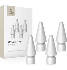 TECH-PROTECT STYLUS TIPS 4-PACK APPLE PENCIL WHITE