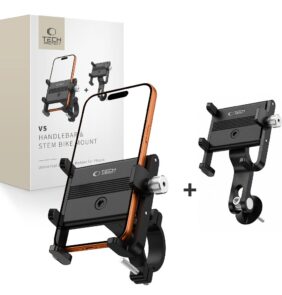 TECH-PROTECT V5 HANDLEBAR & STEM UNIVERSAL BIKE MOUNT BLACK