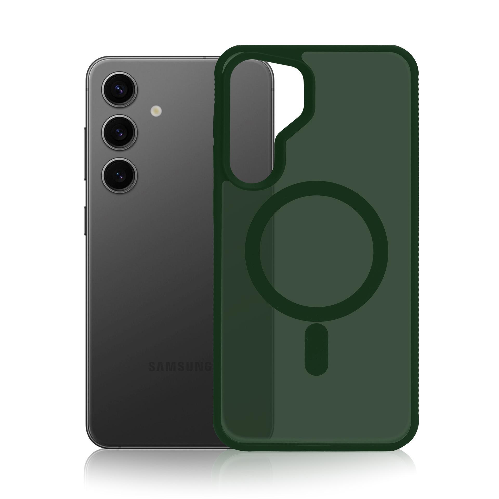 Samsung Galaxy S25 - 3mk Smoke MagCase Green