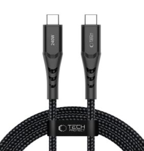 TECH-PROTECT UB11T ULTRABOOST TYPE-C CABLE PD 240W / QC3.0 200CM BLACK