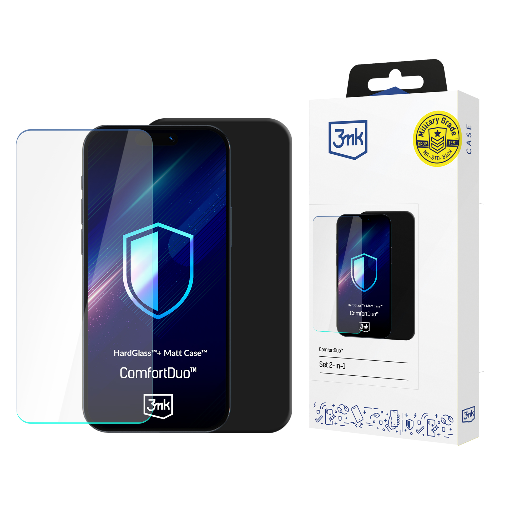Samsung Galaxy A27 5G - 3mk ComfortDuo Matt Black