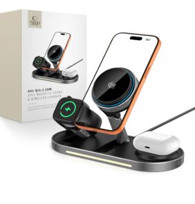 TECH-PROTECT A51 ARCTICBOOST 3IN1 MAGNETIC MAGSAFE WIRELESS CHARGER 25W QI2.2 BLACK