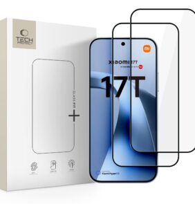 TEMPERED GLASS TECH-PROTECT GLASS FIT+ 2-PACK XIAOMI 17T BLACK