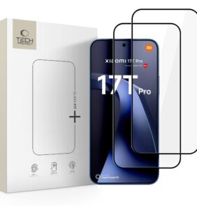 TEMPERED GLASS TECH-PROTECT GLASS FIT+ 2-PACK XIAOMI 17T PRO BLACK