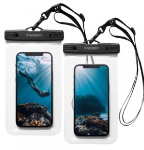 SPIGEN A601 UNIVERSAL WATERPROOF CASE 2-PACK CRYSTAL CLEAR