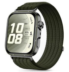 TECH-PROTECT NYLON HUAWEI WATCH FIT 3 / 4 / 4 PRO / 5 / 5 PRO MILITARY GREEN