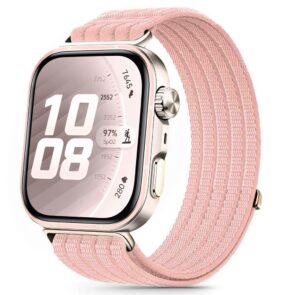 TECH-PROTECT NYLON HUAWEI WATCH FIT 3 / 4 / 4 PRO / 5 / 5 PRO LIGHT PINK