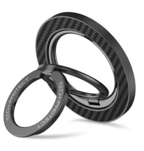 TECH-PROTECT MMR800 MAGNETIC MAGSAFE PHONE RING CARBON BLACK