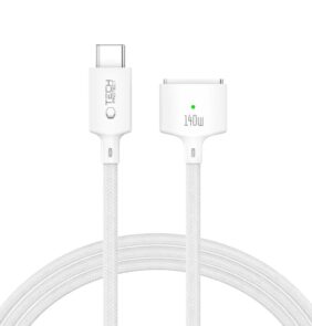 TECH-PROTECT MMC01 ULTRABOOST MAGNETIC MACBOOK CABLE TYPE-C TO MAGSAFE 3 140W 200CM WHITE