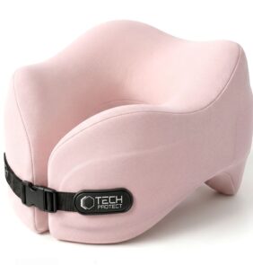 TECH-PROTECT COMFORTREST TRAVEL NECK PILLOW PINK