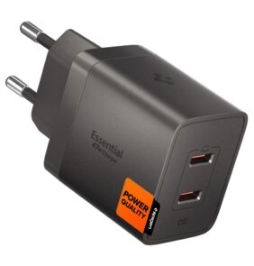SPIGEN EE472EU-GAN ESSENTIAL 2-PORT NETWORK CHARGER 47W GUNMETAL
