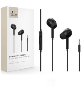 TECH-PROTECT ULTRABOOST MINI JACK EARPHONE CORE G3 BLACK