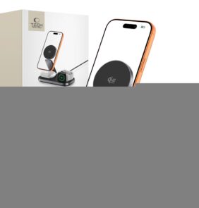 TECH-PROTECT A52 3IN1 MAGNETIC MAGSAFE WIRELESS CHARGER 25W QI2.2 BLACK