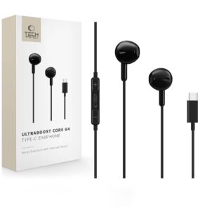 TECH-PROTECT ULTRABOOST TYPE-C EARPHONE CORE G4 BLACK