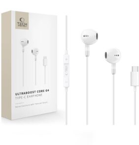 TECH-PROTECT ULTRABOOST TYPE-C EARPHONE CORE G4 WHITE